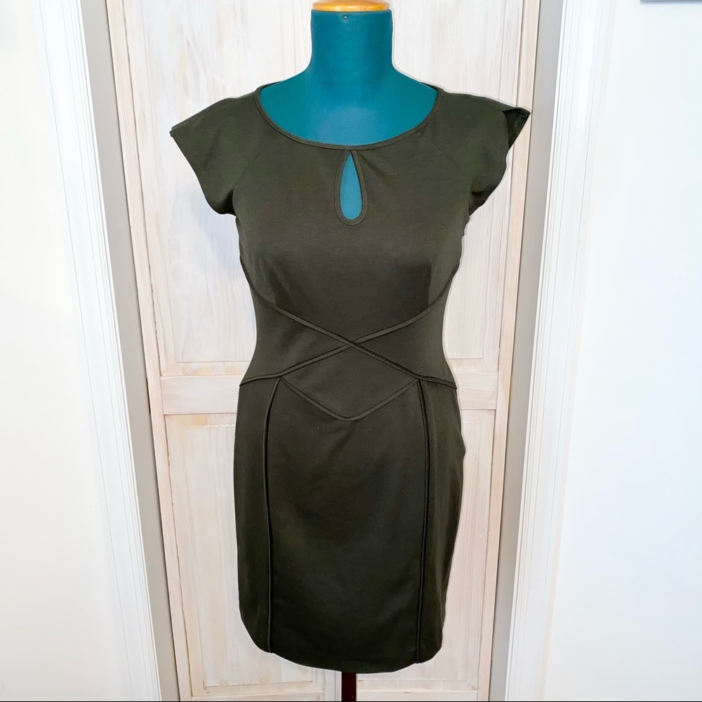 Laundry - Olive Green Work Dress - Size 6